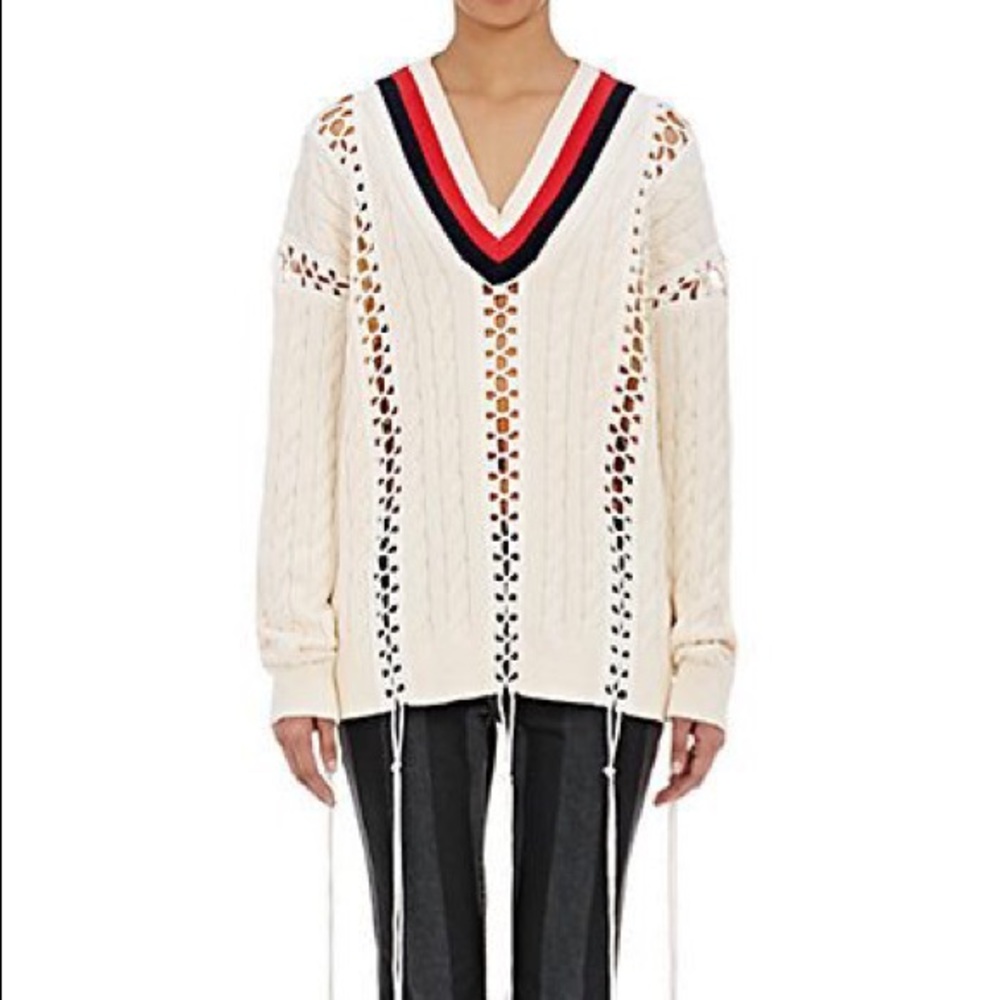 RUNWAY CABLE PULLOVER WITH FLIGHTSUIT  LACING